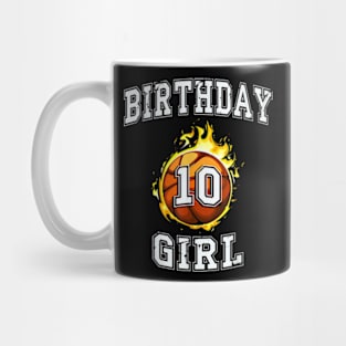 10th Birthday basketball 10 years old Mug